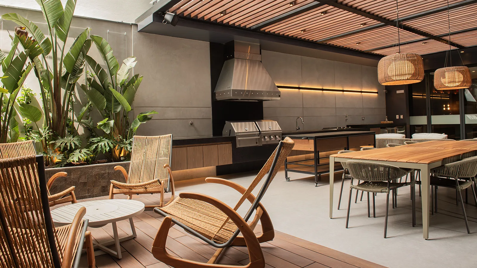 Parrilla social en The Grand – departamentos de lujo San Isidro